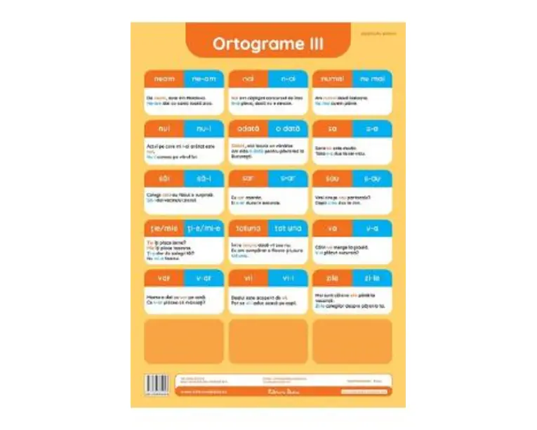 Ortograme III. Plansa