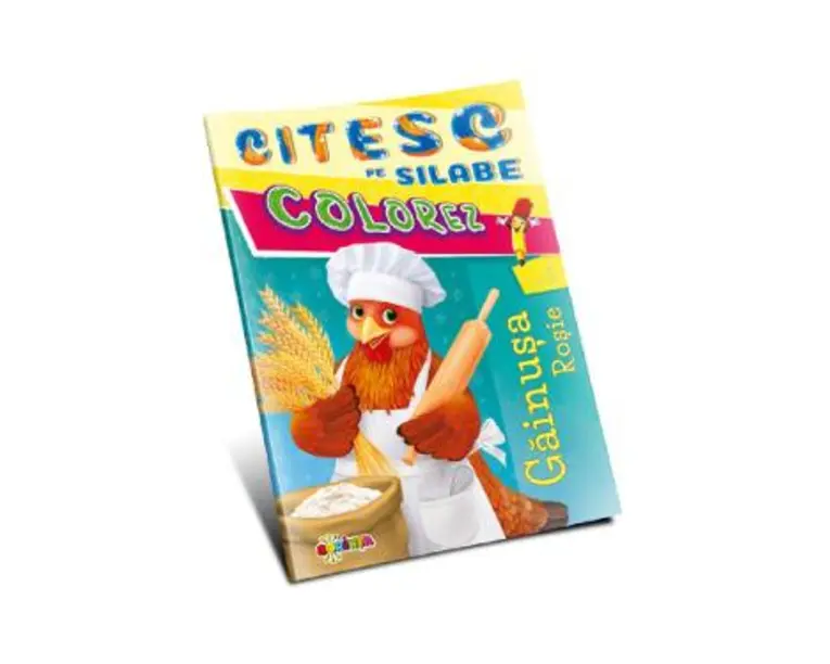 Citesc pe silabe, colorez. Gainusa rosie