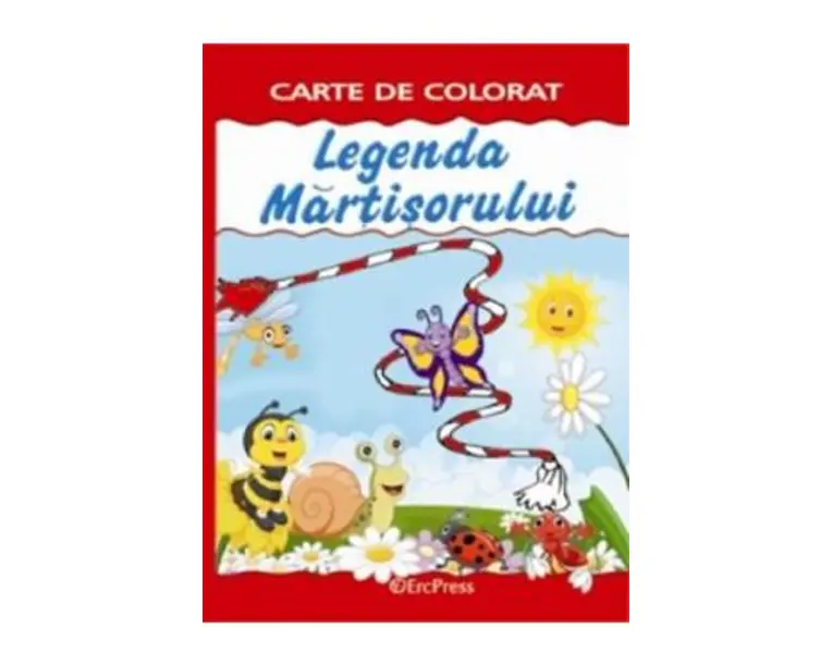 Legenda martisorului. Carte de colorat