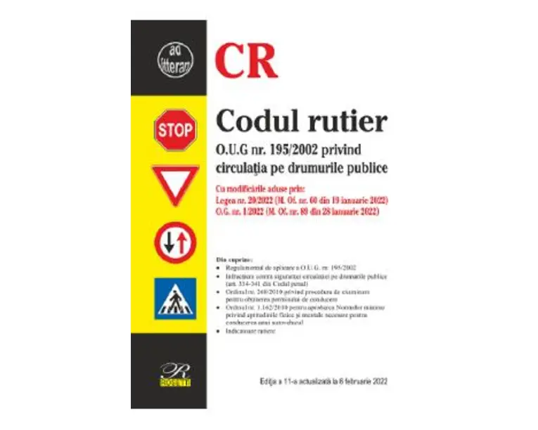 Codul rutier Ed.11 Act. 6 februarie 2022