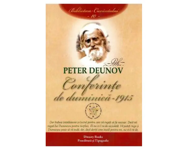 Conferinte de duminica 1915 Vol. 10 - Peter Deunov