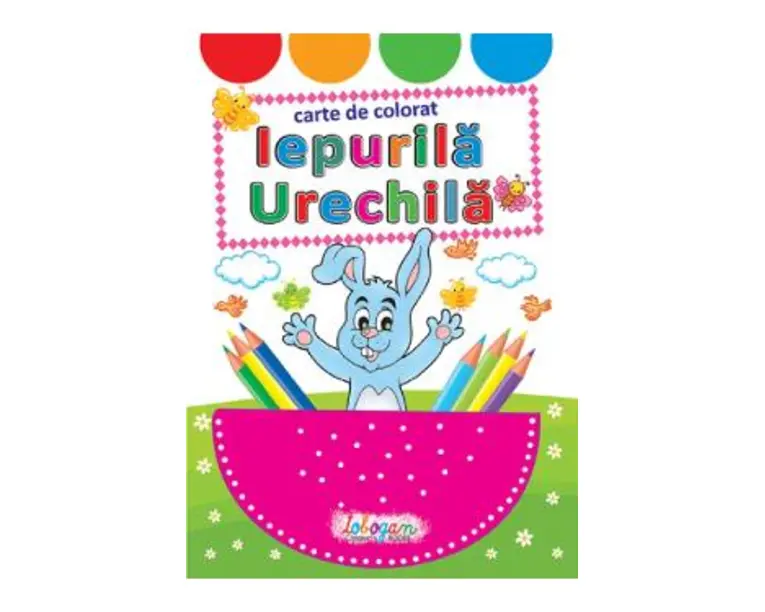 Iepurila urechila. Carte de colorat