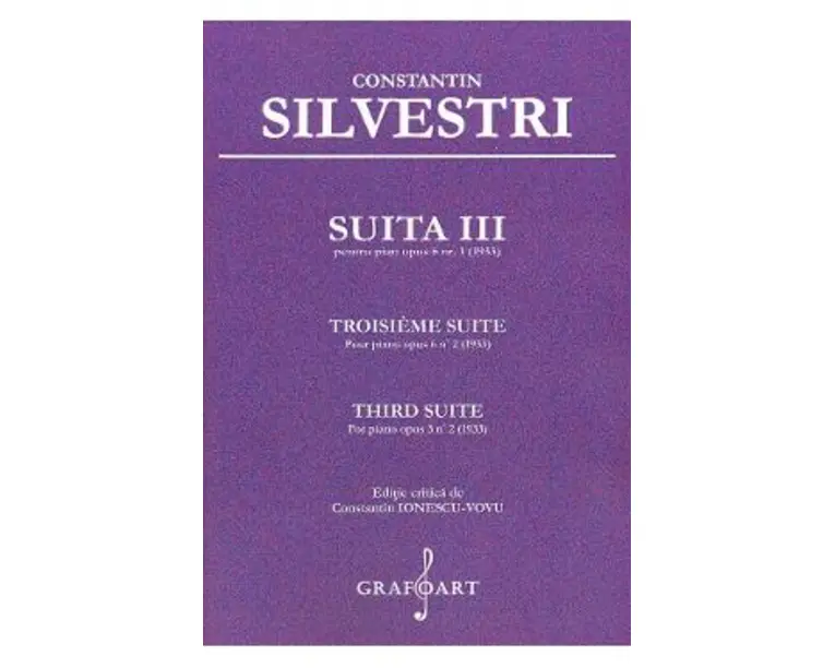 Suita 3 pentru pian opus 6 nr.1 - Constatin Silvestri