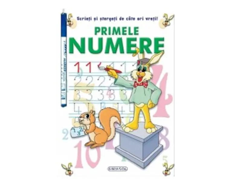 Primele numere. Scrieti si stergeti de cate ori vreti!