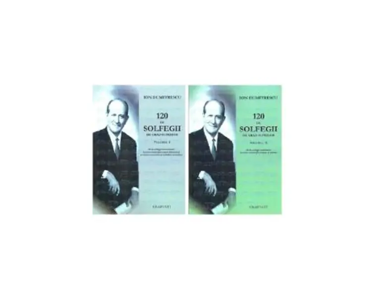 Set 120 de solfegii de grad superior. Vol.1+2 - Ion Dumitrescu