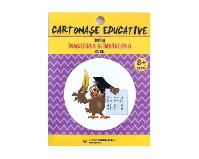 Cartonase educative. Invata inmultirea si impartirea cu Bu