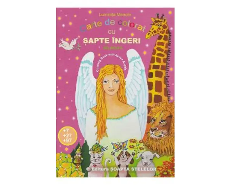 Carte de colorat cu sapte ingeri - Luminita Manole
