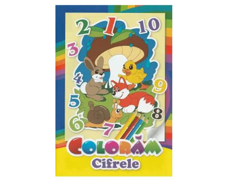Coloram cifrele. Privim si coloram