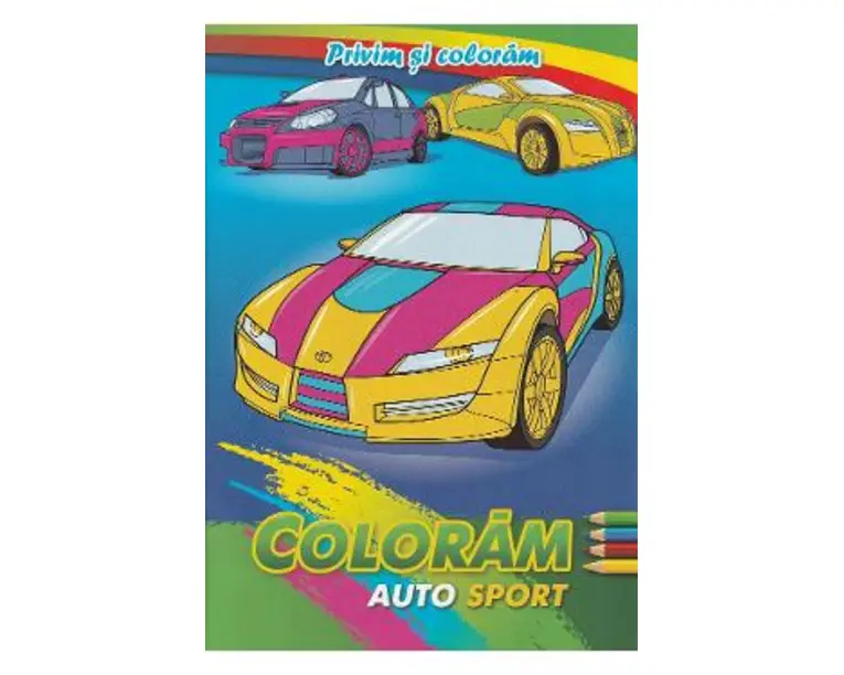 Coloram auto sport. Privim si coloram