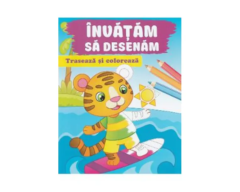 Traseaza si coloreaza. Invatam sa desenam