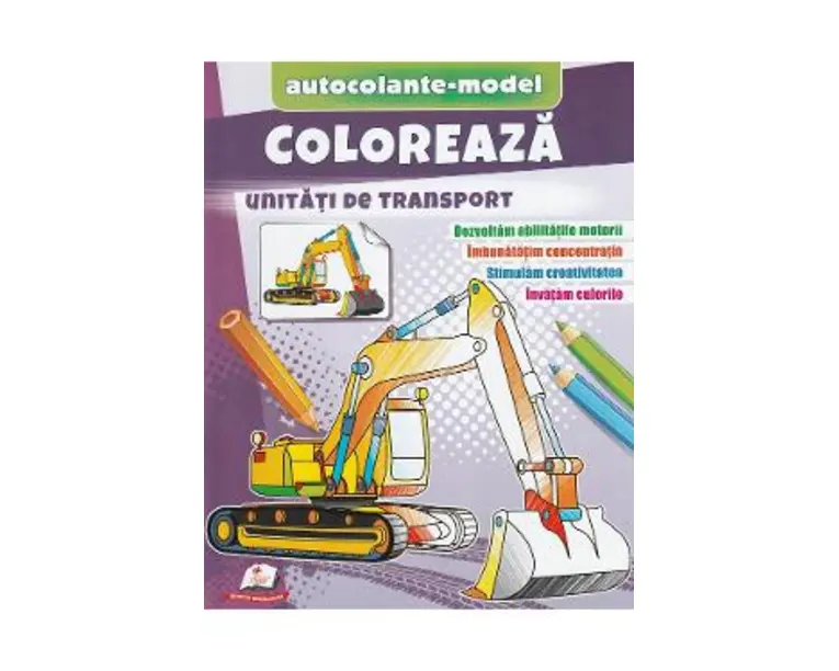 Coloreaza unitati de transport. Autocolante model