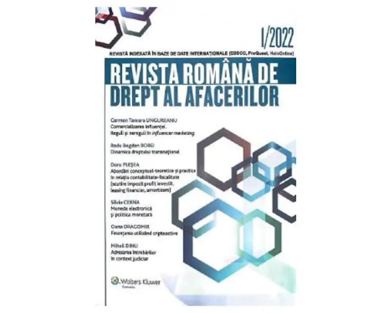 Revista romana de drept al afacerilor Nr.1/2022