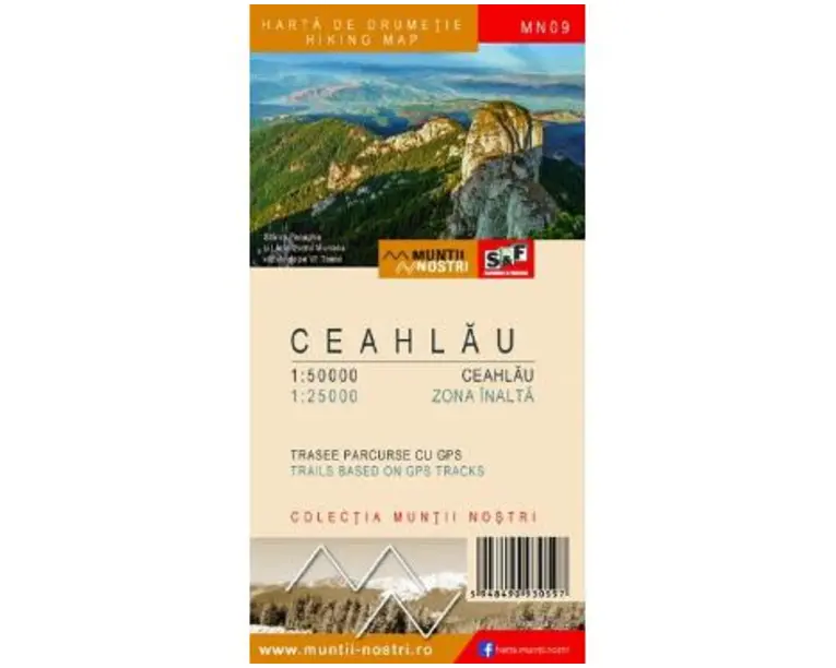 Muntii Ceahlau. Harta de drumetie. Muntii nostri