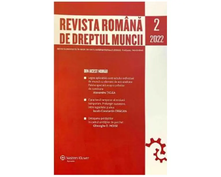 Revista romana de dreptul muncii. Nr.2/2022