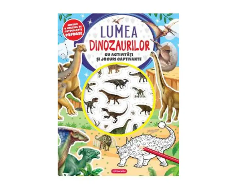 Lumea dinozaurilor cu activitati si jocuri captivante