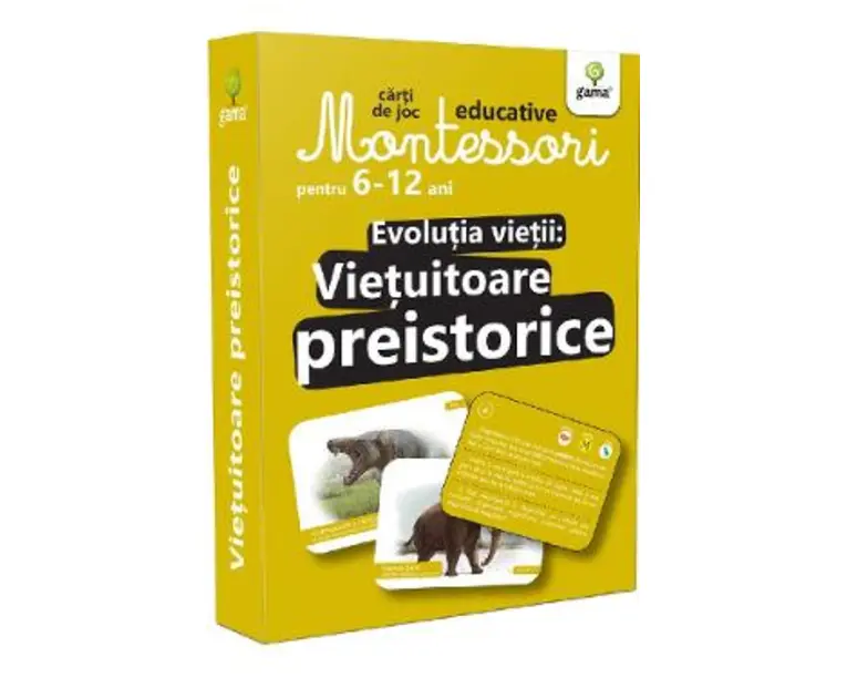 Montessori. Evolutia vietii: Vietuitoare preistorice