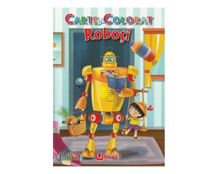 Carte de colorat.Roboti