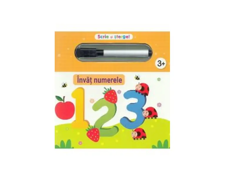 Scrie si sterge! Invat numerele 123
