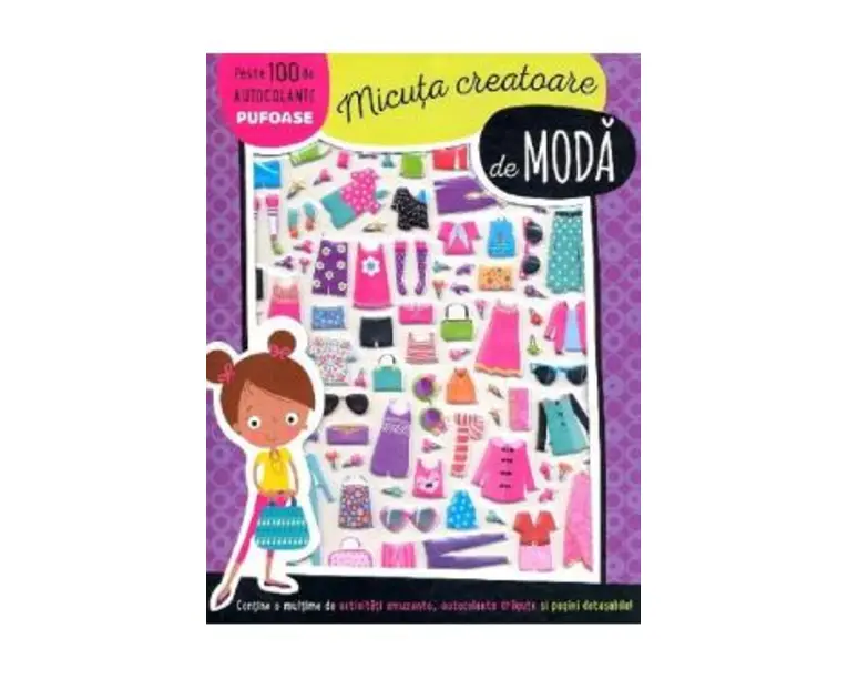 Micuta creatoare de moda. Peste 100 de autocolante pufoase