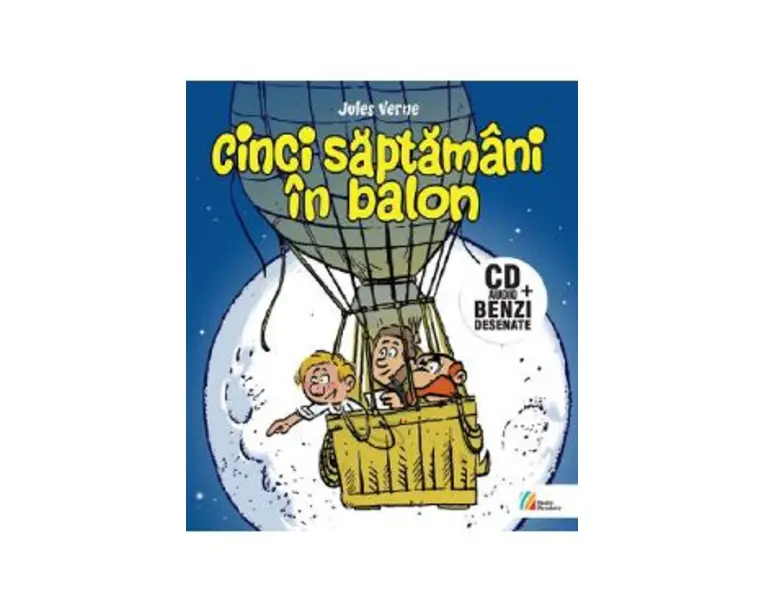 Cinci saptamani in balon + CD - Jules Verne