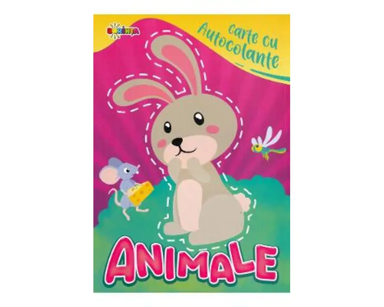 Carte cu autocolante. Animale