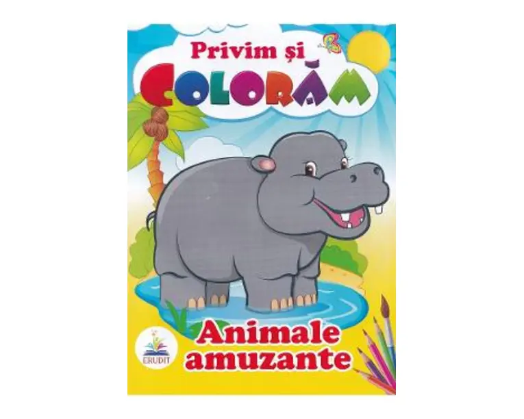 Animale amuzante. Privim si coloram