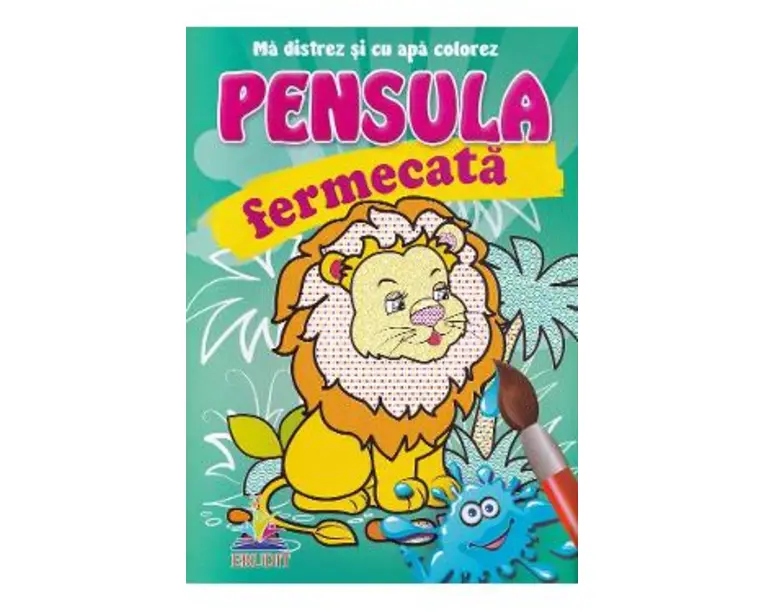 Leul. Pensula fermecata. Ma distrez si cu apa colorez