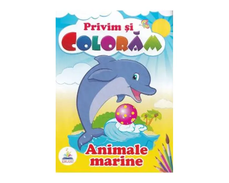 Animale marine. Privim si coloram