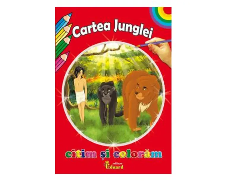 Cartea junglei. Citim si coloram