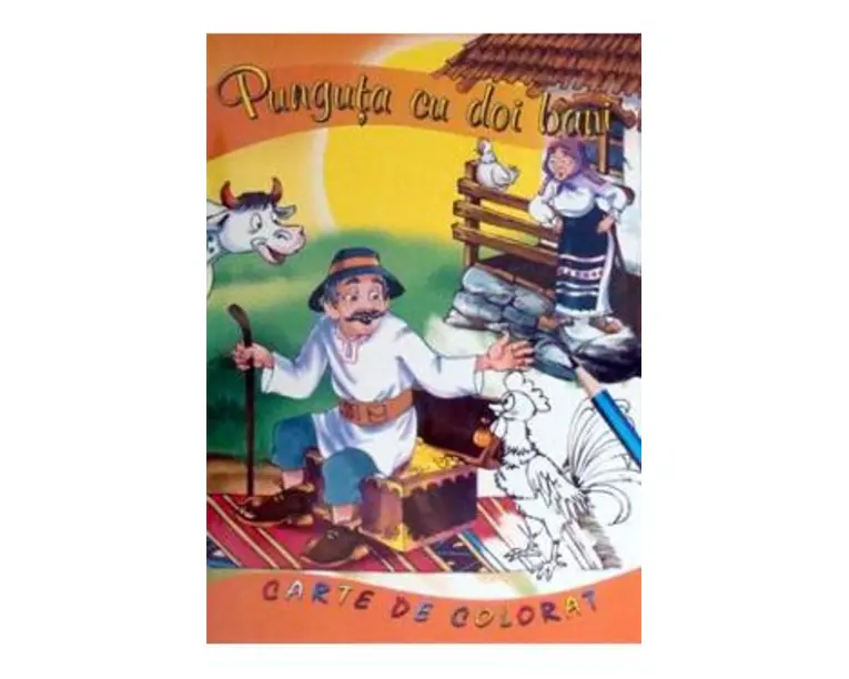 Punguta cu doi bani - Carte de colorat