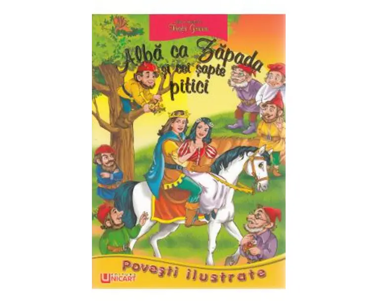 Povesti ilustrate - Alba ca Zapada si cei sapte pitici - Fratii Grimm
