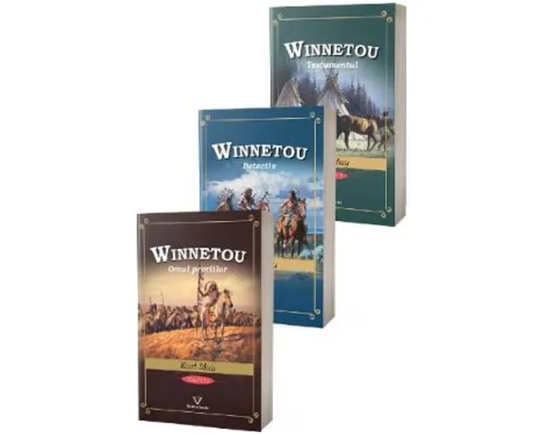 Pachet 3 carti Winnetou: Omul preriilor + Detectiv + Testamentul - Karl May