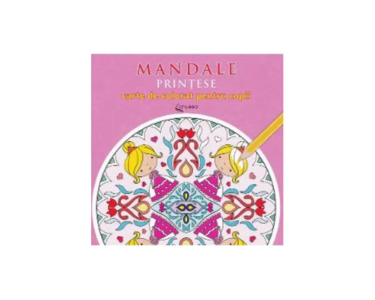 Mandale printese - Carte de colorat pentru copii