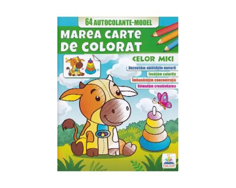 Marea carte de colorat. 64 autocolante. Celor mici