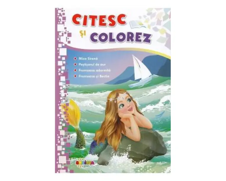 Citesc si colorez: Mica Sirena