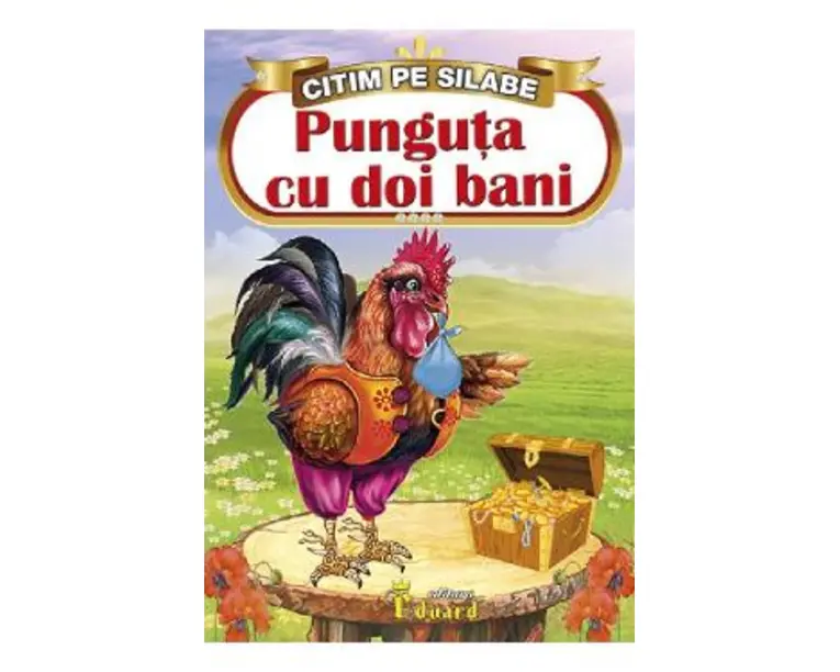 Punguta cu doi bani. Citim pe silabe