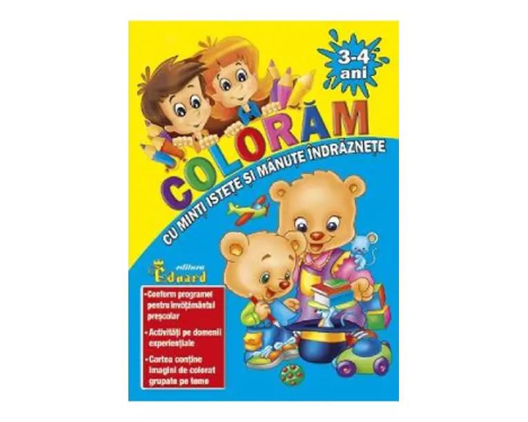 Coloram cu minti istete si manute indraznete 3-4 ani