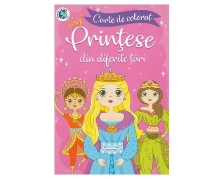 Printese din diferite tari. Carte de colorat - Luminita Albu