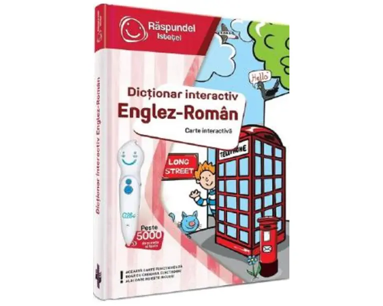 Carte interactiva: Raspundel Istetel. Dictionar interactiv englez-roman