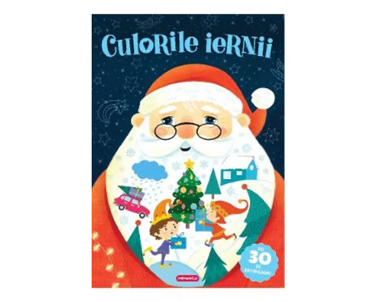 Culorile iernii. Carte de colorat + abtibilduri
