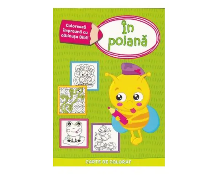 Coloreaza impreuna cu albinuta Bibi. In poiana