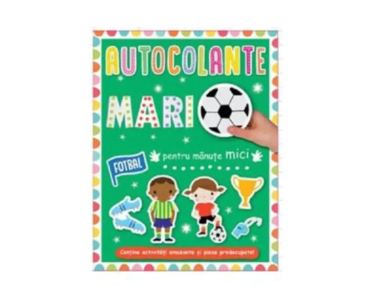 Autocolante mari pentru manute mici. Fotbal