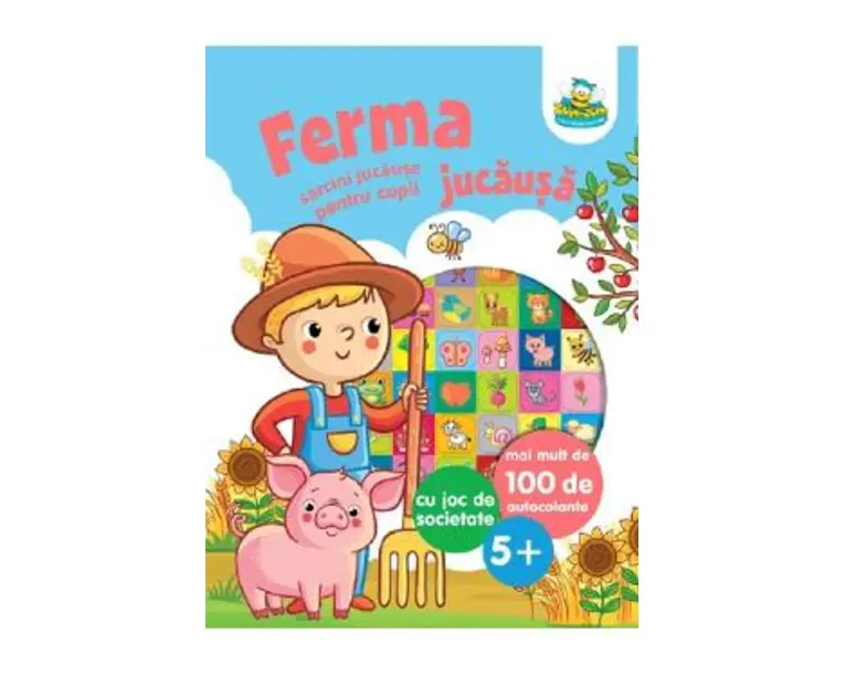 Ferma jucausa. Sarcini jucause pentru copii cu joc de societate. Mai mult de 100 de autocolante
