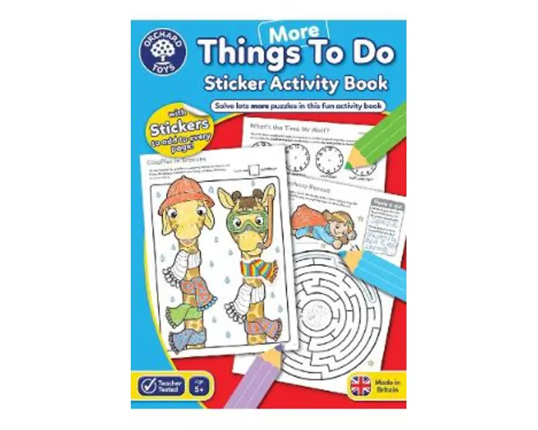 More things to do. Carte de colorat cu activitati 5 ani+