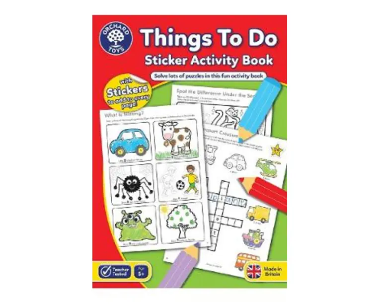 Things to do. Carte de colorat cu activitati 5 ani+