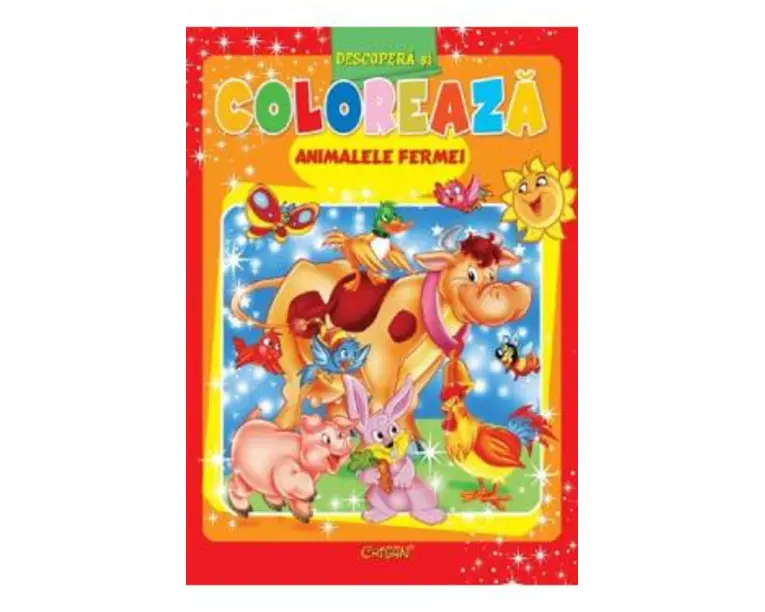 Animalele fermei. Descopera si coloreaza