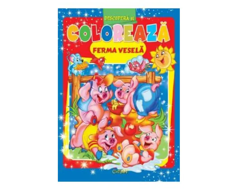 Ferma vesela. Descopera si coloreaza