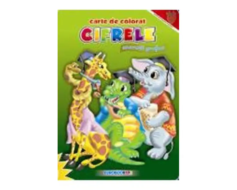 A4 - Cifrele - Exercitii grafice - Carte de colorat