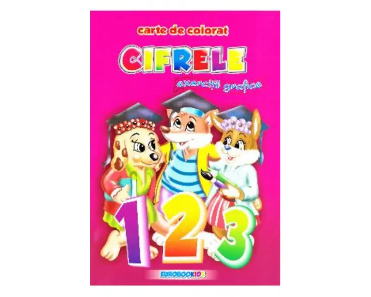 A5 - Cifrele - Exercitii grafice - Carte de colorat