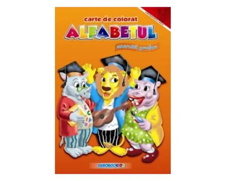 A4 - Alfabetul - Exercitii grafice - Carte de colorat